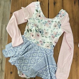 Cheeky Plum long sleeve dance leotard